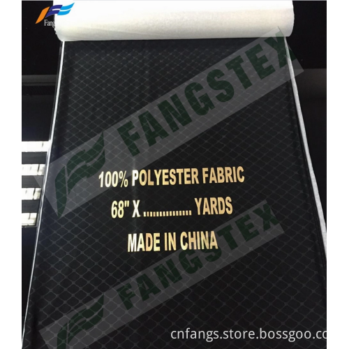 Polyester knitted Embossed Abaya Formal Black Ladies Fabric
